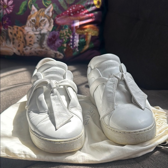 Alexandre Birman White Leather Sneakers, Women’s 39 (8.5)